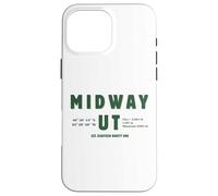 Midway Utah Est. Dix-Huit Quatre-Vingt-dix et Un Jours suisses Coque pour iPhone 16 Pro Max