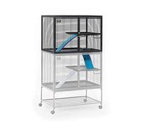 MidWest Deluxe Critter Nation Modèle 163 Cage supplémentaire pour petits animaux compatible avec les modèles Critter Nation 161 et 162, quartz gris