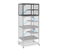 Midwest Deluxe Ferret Nation Modèle 183 Cage supplémentaire pour Petits Animaux Compatible avec Les modèles Critter Nation 161 et 162, Quartz Gris