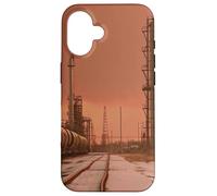 Midwest Gothic Aesthetic Rural Train Refinery Winter Vibes Coque pour iPhone 16