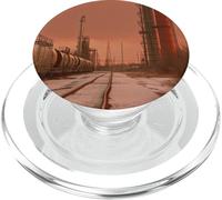 Midwest Gothic Aesthetic Rural Train Refinery Winter Vibes PopSockets PopGrip pour MagSafe