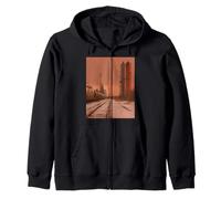 Midwest Gothic Aesthetic Rural Train Refinery Winter Vibes Sweat à Capuche