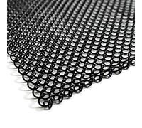 Midwest Hearth Rideau en Maille pour cheminée 66 cm de Haut Deux Panneaux de 61 cm de Large Fabriqué aux États-Unis (Noir)