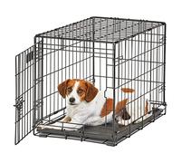 MidWest Homes for Pets 1624 Cage Life Stages pliante pour chien, modèle amélioré de petite taille à une porte en métal de 60,96 cm, noir