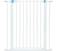 MidWest Homes for Pets 2939SW-GL Barrière pour animaux en acier avec bande phosphorescente ; 99,06 cm x 73,66 - 96,52 cm (H x l) blanc doux avec cadre phosphorescent la nuit