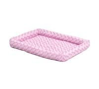 MidWest Homes for Pets 40222-PK Lit à traversin pour Chien 55,88 cm de Long - Lit pour Chien ou Chat avec traversin Confortable ; idéal pour Les Races de Chiens de Petite Taille ; Rose