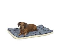 MidWest Homes for Pets 40230-FVBLS Lit réversible pour Chien 72,39 x 49,53 x 7,62 cm (L x l x H) pour Les Races de Chiens de Taille Moyenne, Lavable à la Machine ; Motif Pattes Bleu/Blanc