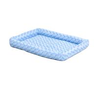 MidWest Homes for Pets 40230-PB Lit à traversin pour Chien 76,2 cm de Long - Lit pour Chien ou Chat avec traversin Confortable ; idéal pour Les Races de Chiens de Taille Moyenne ; Bleu