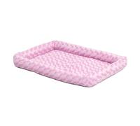 MidWest Homes for Pets 40230-PK Lit à traversin pour Chien 76,2 cm de Long - Lit pour Chien ou Chat avec traversin Confortable ; idéal pour Les Races de Chiens de Taille Moyenne ; Rose
