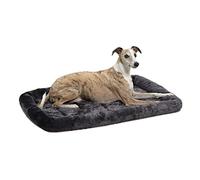 MidWest Homes for Pets 40236-GY Lit à traversin pour Chien 91,44 cm de Long - Lit pour Chien ou Chat avec traversin Confortable ; idéal pour Les Races de Chiens de Taille Moyenne ; Gris