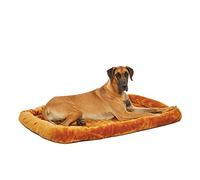 MidWest Homes for Pets 40254-CN Lit à traversin pour Chien 137,16 cm de Long - Lit pour Chien ou Chat avec traversin Confortable ; idéal pour Les Races de Chiens de Taille géante ; Cannelle
