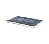 MidWest Homes for Pets 40254-FVBLS Lit réversible pour chien 132,08 x 86,36 x 9,65 cm (L x l x H) pour les races de chiens de taille géante, lavable à la machine ; motif pattes bleu / blanc