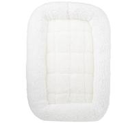 MidWest Homes for Pets 40818-F Lit pour cage de transport de chien et cage de transport de voyage ; lit pour cage de transport en plastique de 48,26 cm pour chiens et chats miniature ; blanc