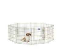 MidWest Homes for Pets 540-24 Parc d'exercice Pliant en métal avec Porte, 60,96 x 60,96 cm (l x H) ; Zinc doré