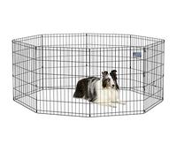 MidWest Homes for Pets 550-30 Cage d'exercice et Parc pour Chien sans Porte ; 60,96 cm x 76,2 cm ; Revêtement de Finition Noir