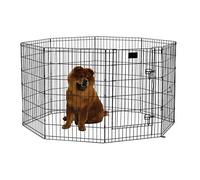 MidWest Homes for Pets 550-36DR Cage d'exercice et parc pour chien avec porte ; 60,96 cm x 91,44 cm ; Revêtement de finition noir