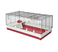 Midwest Homes for Pets Deluxe Cage pour Lapin et Cochon d'Inde Blanc/Rouge Taille XL