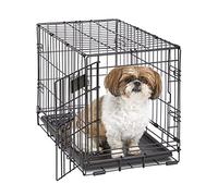 MidWest Homes for Pets Modèle 1522 Cage pour chiens iCrate 58,42 cm, modèle amélioré, une porte, Noir