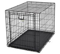 MidWest Homes for Pets Modèle 1942 Cage Ovation pliante pour chien, taille moyenne à une porte en métal de 106,68 cm, race de chien de grande taille, noir