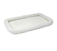 MidWest Homes for Pets Modèle 40248 Lit pour Chien en Polaire Blanche de 121,92 cm de Long, Blanc