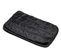 MidWest Homes for Pets Modèle 40436-BK Lit pour animaux de compagnie Quiet Time Deluxe Tapis pour animaux de compagnie à fourrure noire 88,9 x 58,42 cm, noir