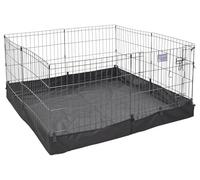 MidWest Homes for Pets Stylo d'exercice carré en Tissu avec Fond en Maille