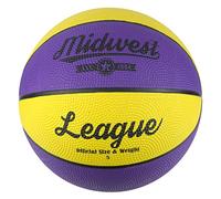 Midwest League Basketball 5 Yellow/Purple