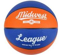 Midwest ligue de basket-ball en caoutchouc bleu/orange taille 3 Bleu G