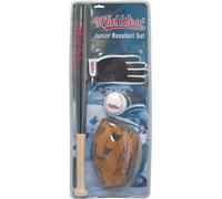Midwest - Set de baseball RD2185 (taille unique) (Noir/Brun/Blanc)