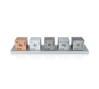Midwest Tungsten Service - Cube d’élément de 2,5 cm (tungstène / cuivre / titane / aluminium / magnésium)