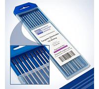 Midwest Tungsten Service TIG Lot de 10 électrodes de soudage en tungstène (violet - mélange de terres rares (EWG), 1/16")