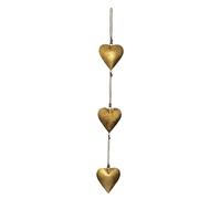 Mie Creations Décoration Murale Vintage en Forme de cœur en métal doré pour Chambre à Coucher | Cadeaux pour Lui, Elle, décorations pour Couples, décoration Rustique en Forme de cœur - Doré 68,6 cm