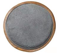 Miecoae Coussin d'assise sur Mesure Lavable pour Patios, Bar Tabouret, Bancs d'Intérieur, Banquette, Balançoires, Couloir, Salon, Fond antidérapant(Gris,60x205cm)