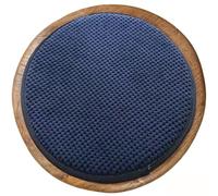 Miecoae Coussin d'assise sur Mesure Lavable pour Patios, Bar Tabouret, Bancs d'Intérieur, Banquette, Balançoires, Couloir, Salon, Fond antidérapant(Bleu foncé,35x65cm)