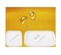 Miecoae Housse De Coussin Dossier Exterieur 88% Impermeable pour Banc Matelas Salon Jardin Canapé Lit Chien sur Mesure Rechange Housses Coussins Protection Intérieur Gros 5cm Hauteur(Jaune,30x30 cm)