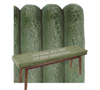 Miecoae Housse De Coussin Dossier Exterieur pour Banc Matelas Salon Jardin Canapé Lit Chien sur Mesure Rechange Housses Coussins Intérieur Gros 5cm Hauteur Peluche Velours Hiver(Vert foncé,130x35 cm)