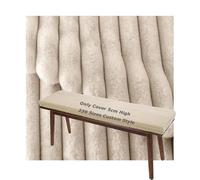 Miecoae Housse De Protection sur Mesure Matelas Coussin Chaise Jardin Tissu Couverture Remplacement pour Salon Banc Rechange Chien Housses Coussins 5cm Hauteur Peluche Velours Hiver(Beige,135x35 cm)