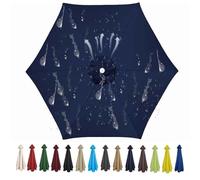 Miecoae Housse de Rechange pour Parasol 200cm 250cm 270cm 300cm Toile Parasol d'extérieur À 6 Baleines Auvent de Rechange pour Parasol de Terrasse Tissu de Polyester(L56,2.7M 8.8ft/6 Ribs)