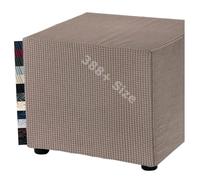Miecoae Housse de Tabouret de Bar Carré Rond Rectangulaire Velours Extensible Jacquard sur Mesure Housse Pouf Ottoman Repose-Pieds Coussin de Canapé Banc et Chaise de Jardin Noël Grand(80 cm x 60 cm)