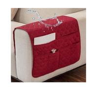 Miecoae Organiseur De Canapé 6 Poches Porte-Bouteille Sac Rangement À Suspendre D'accoudoir pour Bouteille Magazines Livres Housses Accoudoirs Chaise Protège-Bras Meubles Décoration(Rouge)