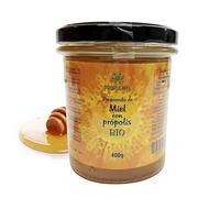 Miel à la Propolis BIO x 400 g. Propolis à l'arôme floral. Miel d'abeille aux mille fleurs à la propolis qui améliore les défenses et possède des propriétés protectrices.