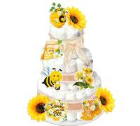 miel abeille bébé bain couche kit décoration gâteau fournitures fête révélation sexe décorations bain bébé topper gâteau doux comme abeille fête