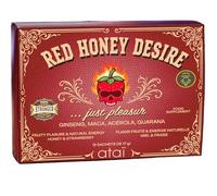 MIEL AFRODISIAC GOUT FRAISE - VIGEUR ENERGIE DE L'HOMME - 1PUISSANCE ET VIRILITÉ -12 STICKS DE 17 GR - ATAI "RED HONEY DESIRE"