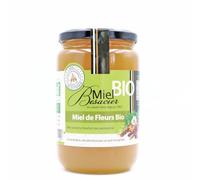 MIEL BESACIER - Miel de Fleurs Bio Pur et Naturel, Saveur Douce et Fruité, Pot 1 kg - Le lot de 2
