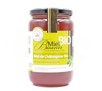 Miel de Châtaignier Bio Pot de 1 kg - Saveur Intense et Amère, Extrait à Froid, Non Pasteurisé, Qualité Sélectionnée pour les Amateurs de Caractère