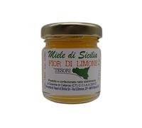 Miel de citronnier de Sicile Trésors de Sicile, non pasteurisé, produit typiquement sicilien en pot de 0,50 g