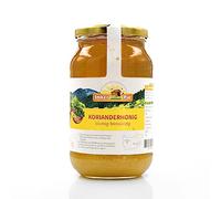 Miel de coriandre d'ImkerPur, 1200g, filé à froid, avec une élégante note anisée/menthe