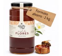 Miel de fleurs 2 kg, miel de qualité et miel liquide naturel au parfum floral idéal pour sucrer boissons, recettes et desserts tout en offrant une saveur authentique pour un usage quotidien.