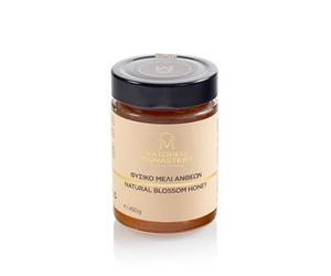 Miel de fleurs sauvages monastique naturel, 450g - Miel de fleurs premium du Mont Athos, élaboré selon les anciennes traditions monastiques