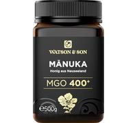 Miel de Manuka MGO 400+ 500g de Watson & Son | Qualité Premium certifiée de Nouvelle-Zélande